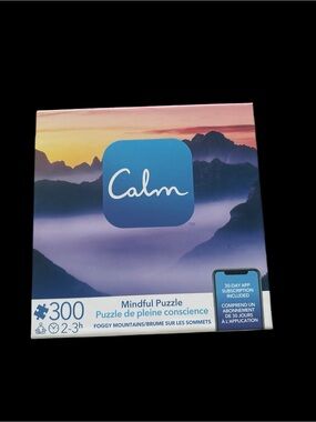🧩 Calm Mindful Puzzle – Foggy Mountains (300 Pieces) 🌄🧘‍♀️ | NWT Sealed